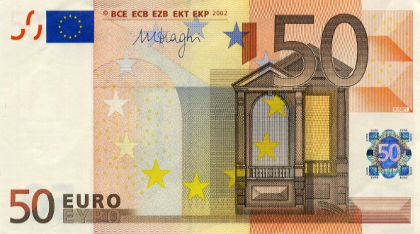 P17P European Union 50 Euro Year 2002 (P-Draghi)
